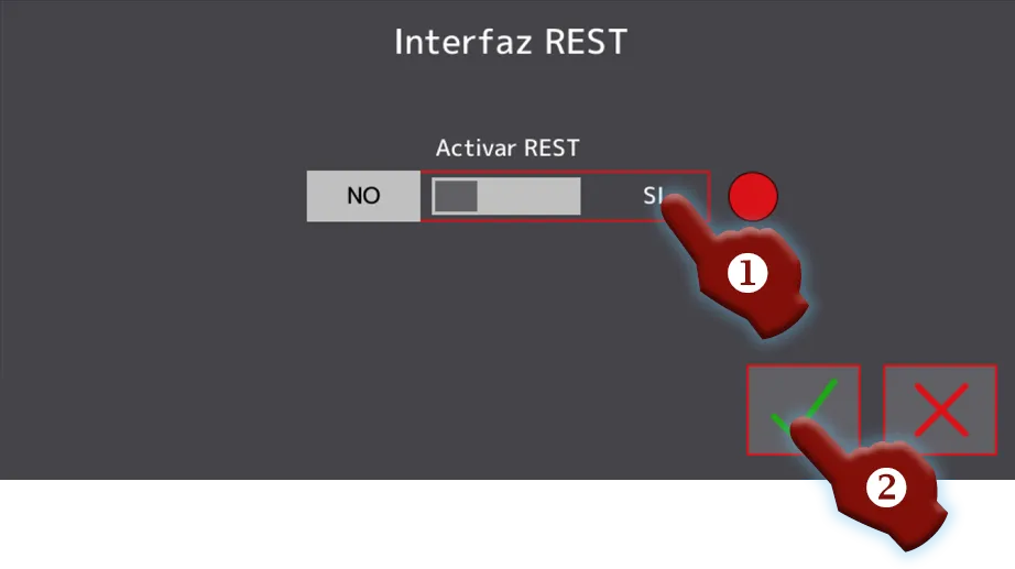 Activación de la interfaz REST Instalación de Urban Cloud, activación de la interfaz REST