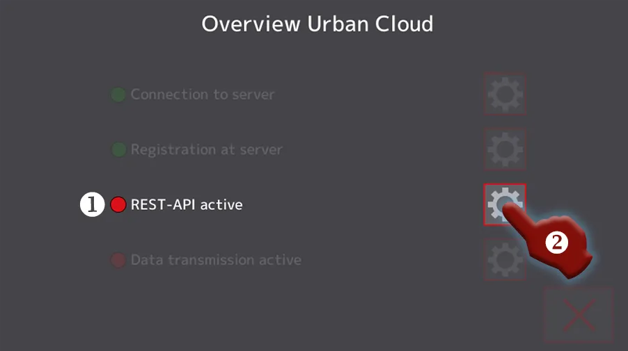 Interfaz REST Instalación de Urban Cloud, interfaz REST