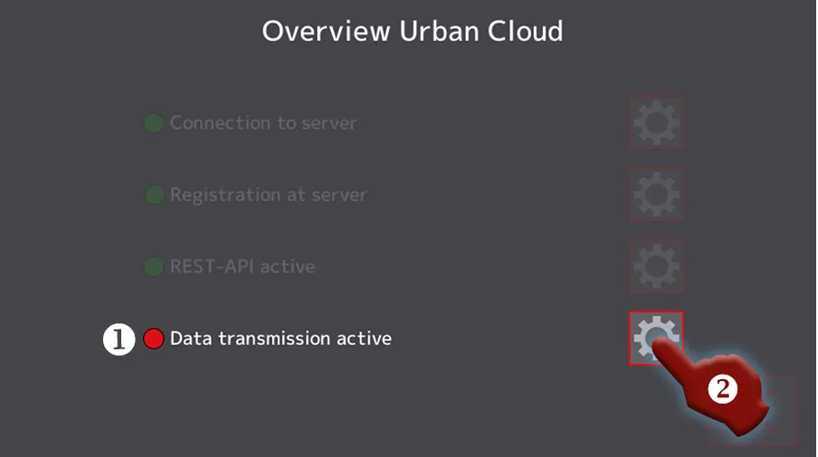 Urban Cloud installation, synchronization service