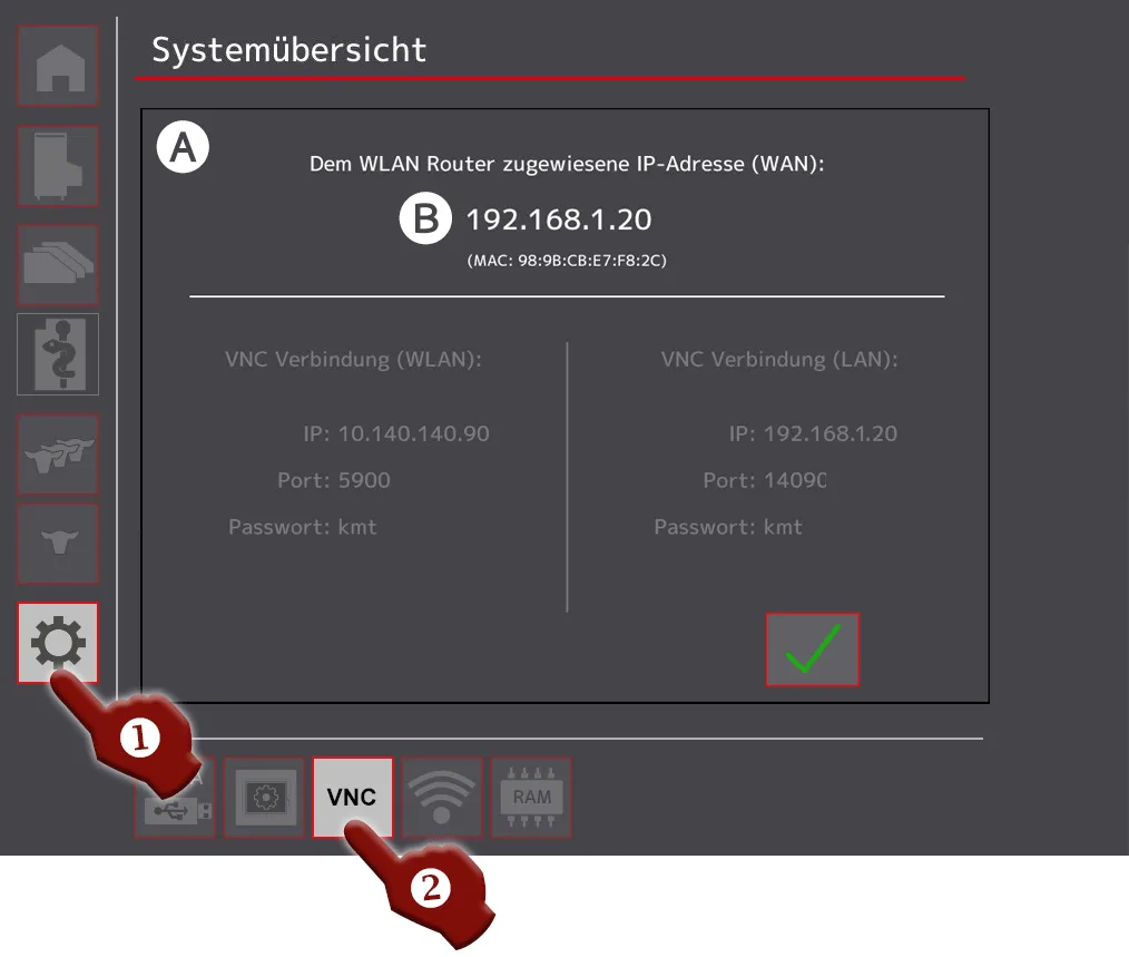 Installation Urban-Cloud, Validierung Netzwerkverbindung
